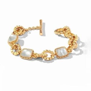 Julie Vos Gold Bracelet with Cream Accents